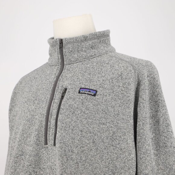 PATAGONIA Men's Better Sweater 1/4 Zip Fleece Interior Stonewash Gray Size XXL - Picture 3 of 9